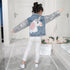 Unicorn Denim Jacket With Sequin Sleeves - Priority Shipping - Little Palace Store